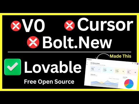 NEW Lovable.dev AI Coding Agent vs Bolt.new & Cursor?! ๐ GPT Engineer Full Stack Apps Supabase